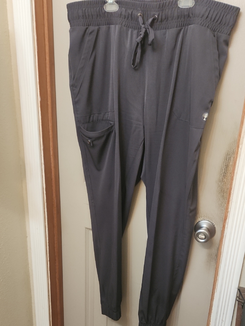 Women Grey Scrub Joggers Healing Hands HH Works